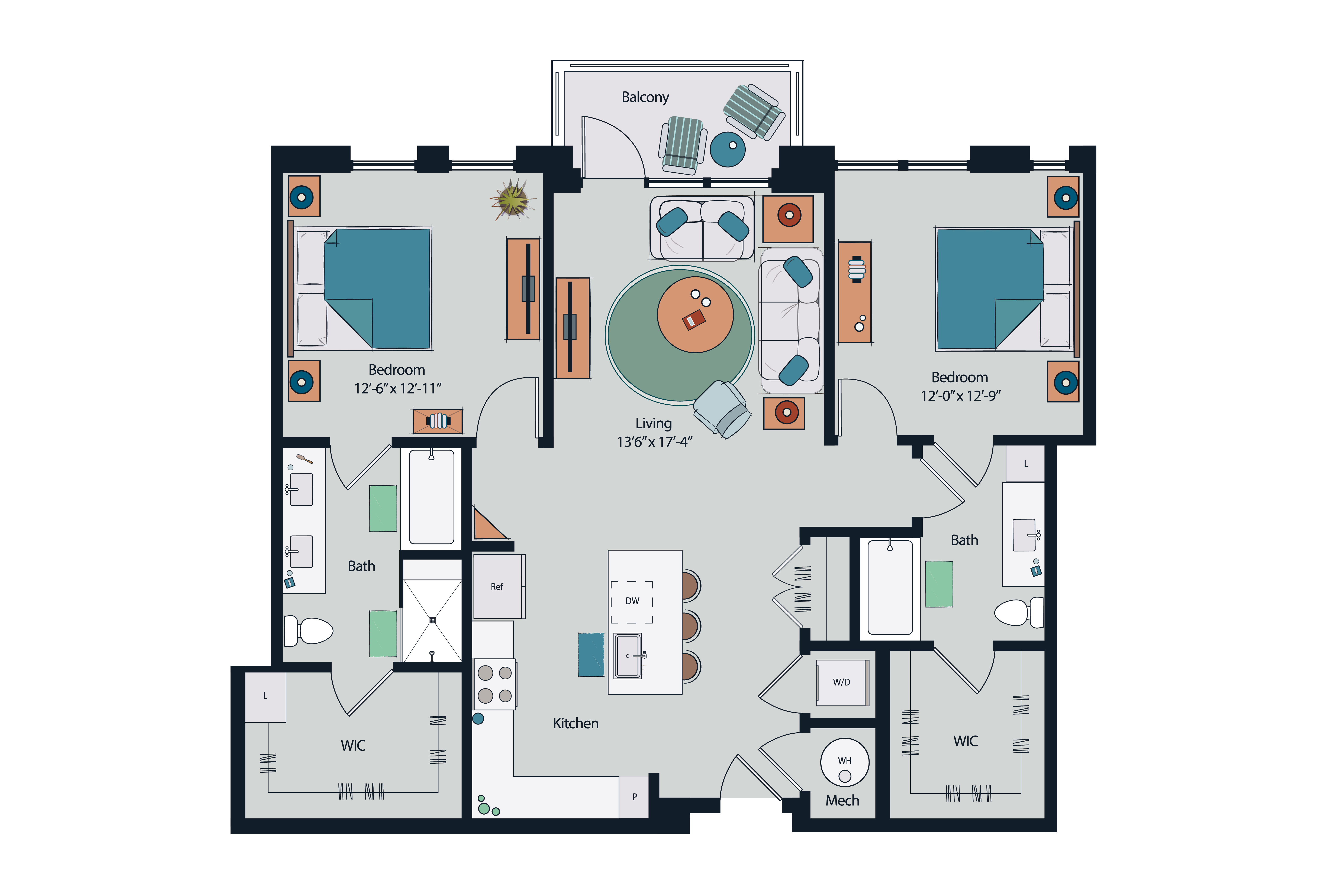 Floor plan layout diagram for B9